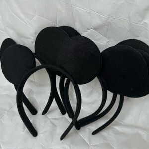 Black Mickey Mouse Mouse Ear Headbands for Kids